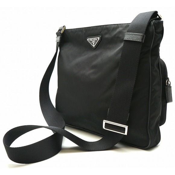 Prada Nero Black Shoulder Nylon Bag - Picture 1 of 9
